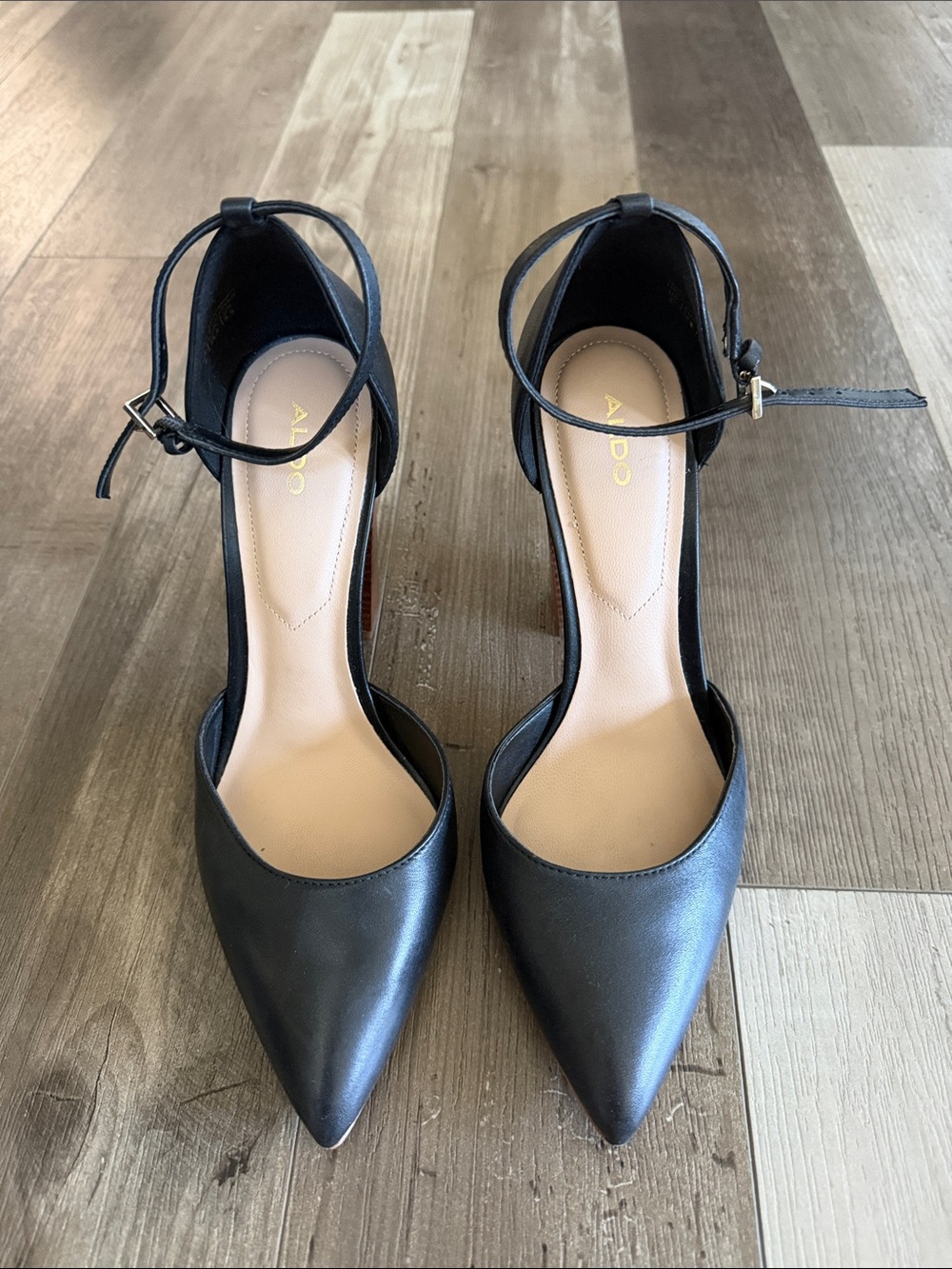 Aldo Pointed Ankle-Strap Heels